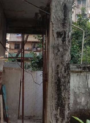 Crack repair at beam and column joint by Rudram Enterprises