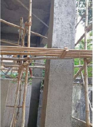 Completed crack repair project on civil structure by Rudram Enterprises