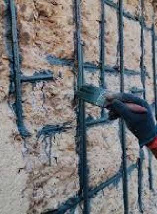 Completed rebar grouting and anti-corrosion project